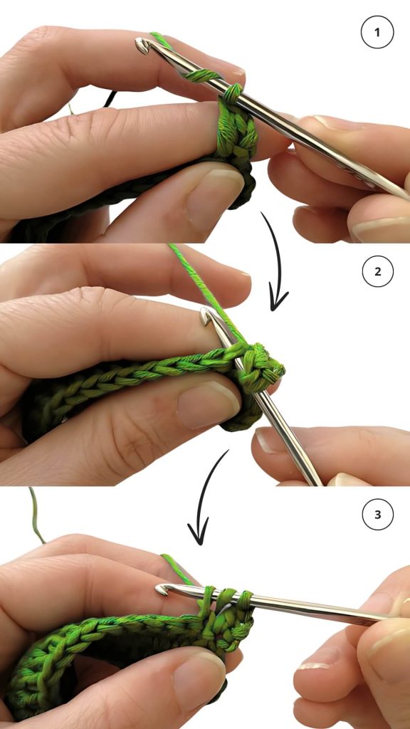 double crochet process